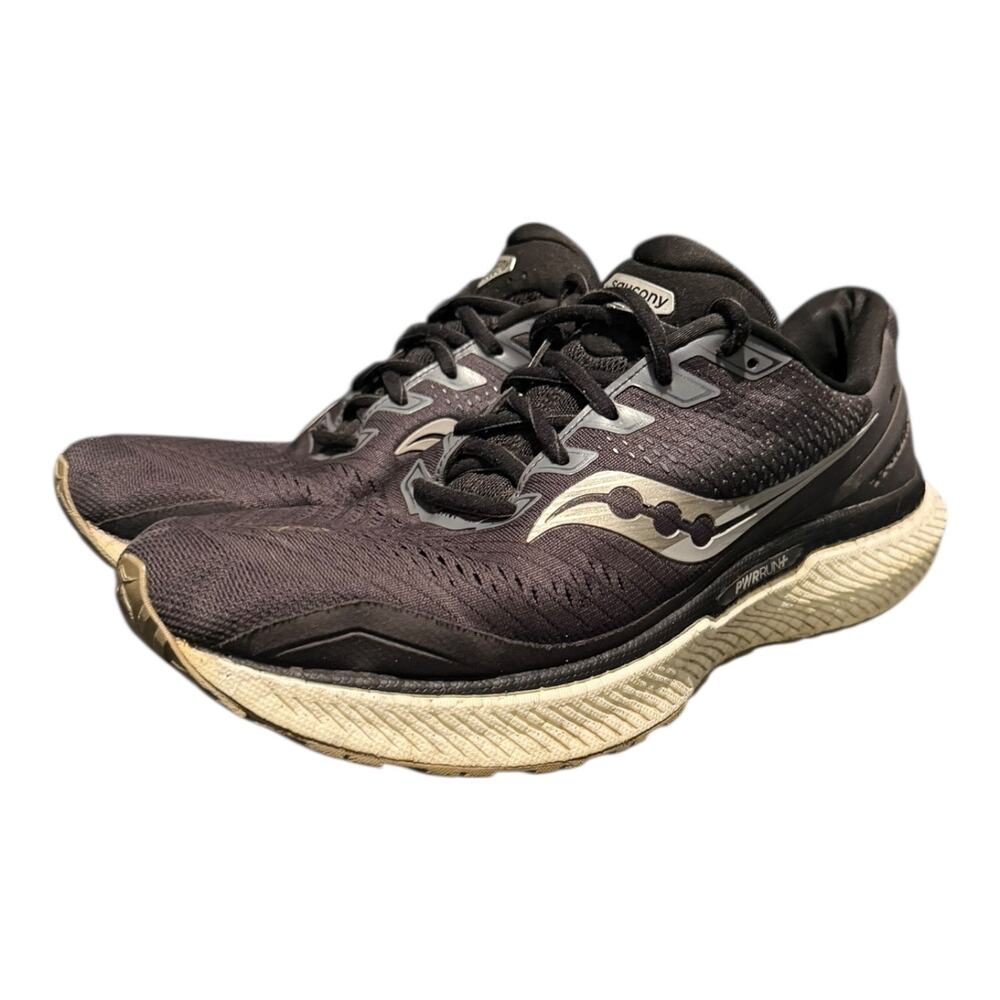 Men’s Saucony Triumph 18 Running Sneakers Black S20595-40 Trainers Size 9.5 W